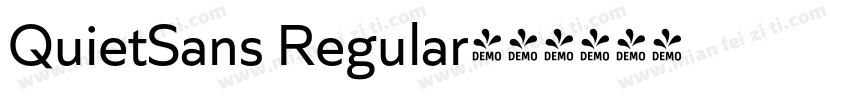 QuietSans Regular字体转换